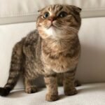 Leo purebred Scottish fold black tiger male